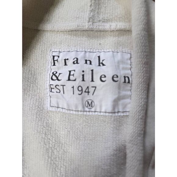 Frank And Eileen Barbara Beach Fleece Cardigan Vintage White Sz Medium - Picture 3 of 5